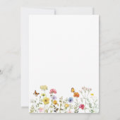 Invitation Fête d'anniversaire de mariage botanique aux fleur (Dos)
