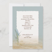 Invitation Fête d'anniversaire de mariage Bouteille de la pla (Dos)