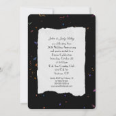 Invitation fête d'anniversaire de mariage de 20 ans (Dos)