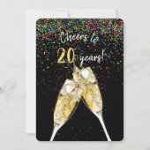 Invitation fête d'anniversaire de mariage de 20 ans (Devant)
