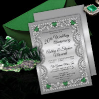 Fête d'anniversaire de mariage de 20 ans Émeraude
