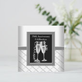 Invitation Fête d'anniversaire de mariage de 25 ans au Champa (Debout devant)