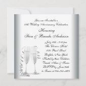 Invitation Fête d'anniversaire de mariage de 25 ans au Champa (Dos)