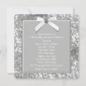 Invitation Fête d'anniversaire de mariage de 25 ans élégante (Dos)