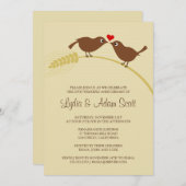 Invitation Fête d'anniversaire de mariage de 25 ans Love Bird (Devant / Derrière)