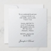 Invitation Fête d'anniversaire de mariage de 25 ans Lovely Si (Dos)