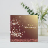 Invitation Fête d'anniversaire de mariage de 30 ans d'automne (Debout devant)