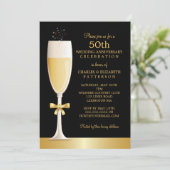 Invitation Fête d'anniversaire de mariage de 50 ans au Champa (Debout devant)