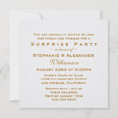 Invitation Fête d'anniversaire de mariage de 50 ans avec des (Dos)