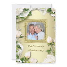 Fête d'anniversaire de mariage de 50 ans Photo Ros