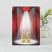 Invitation Fête d'anniversaire de mariage de 65 ans (Debout devant)