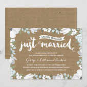 Invitation Fête d'anniversaire de mariage de 70 ans | Botaniq (Devant / Derrière)