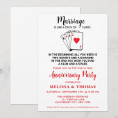 Invitation Fête d'anniversaire de mariage drôle humour  (Devant / Derrière)