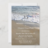 Invitation Fête d'anniversaire de mariage élégant et simple s (Devant)