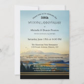 Invitation Fête d'anniversaire de mariage Painted Mountains (Devant)