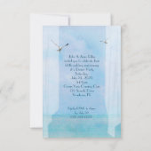 Invitation Fête d'anniversaire de mariage sur la plage de l'o (Dos)