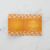 Invitation Fête d'anniversaire de mariage Winter Sparkle Oran (Intérieur)