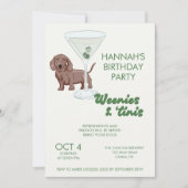 Invitation Fête d'anniversaire de Martini et Weenie (Devant)