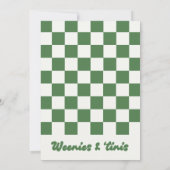 Invitation Fête d'anniversaire de Martini et Weenie (Dos)