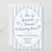 Invitation Fête d'anniversaire de mes 25 ans (Devant)