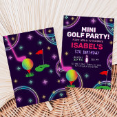 Invitation Fête d'anniversaire de Mini Golf