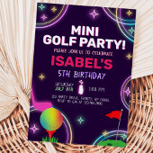 Invitation Fête d'anniversaire de Mini Golf