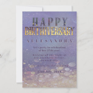 Invitation Fête d'anniversaire de naissance Événement unique