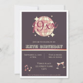 Invitation Fête d'anniversaire de naissance personnalisable I (Devant)