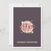 Invitation Fête d'anniversaire de naissance personnalisable I (Dos)