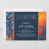 Invitation Fête d'anniversaire de Navy et Orange Guys (Devant)