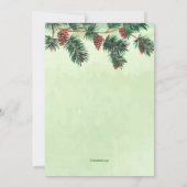 Invitation Fête d'anniversaire de Noël (Dos)