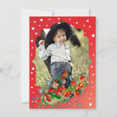 Invitation Fête d'anniversaire de Noël (Dos)