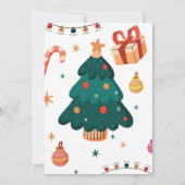 Invitation Fête d'anniversaire de Noël (Dos)