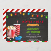 Invitation Fête d'anniversaire de Noël (Devant / Derrière)