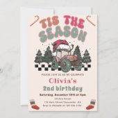 Invitation Fête d'anniversaire de Noël de Deer Truck (Devant)