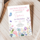 Invitation Fête d'anniversaire de notre petit papillon