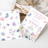 Invitation Fête d'anniversaire de notre petit papillon