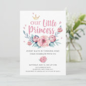 Invitation Fête d'anniversaire de notre petite princesse (Debout devant)