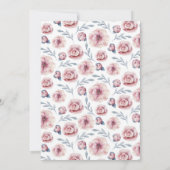 Invitation Fête d'anniversaire de notre petite princesse (Dos)