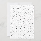 Invitation Fête d'anniversaire de Panda Noir & Blanc Minimal (Dos)