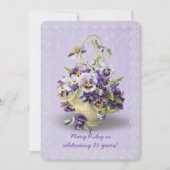 Invitation Fête d'anniversaire de Pansy (Devant)