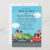 Invitation Fête d'anniversaire de passage en voiture amusante (Devant)