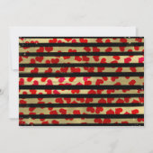 Invitation Fête d'anniversaire de patin à roulettes Cœurs de  (Dos)