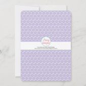 Invitation Fête d'anniversaire de patinage féminin (Dos)