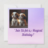 Invitation "Fête d'anniversaire de Pawsome" (Dos)