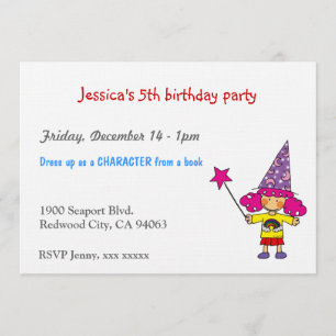 Invitation Fête d'anniversaire de petit magicien