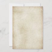 Invitation Fête d'anniversaire de photo de journal vintage (Dos)