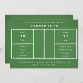 Invitation Fête d'anniversaire de Pickleball (Devant / Derrière)