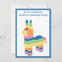 Fête d'anniversaire de Pinata colorée