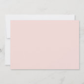 Invitation Fête d'anniversaire de Pink Woodland (Dos)